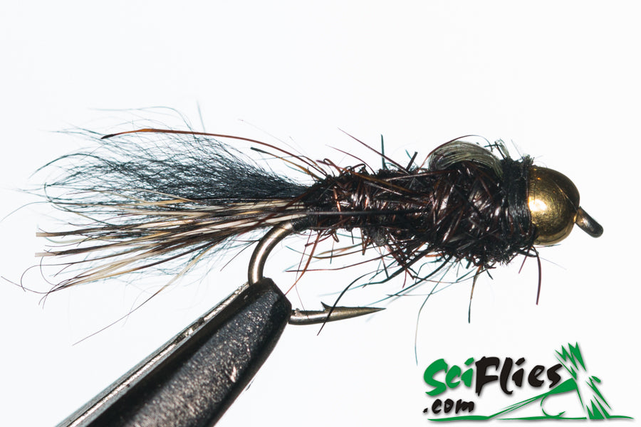 SCI FLIES GOLD RIBBED HARE EAR - 3 PACK