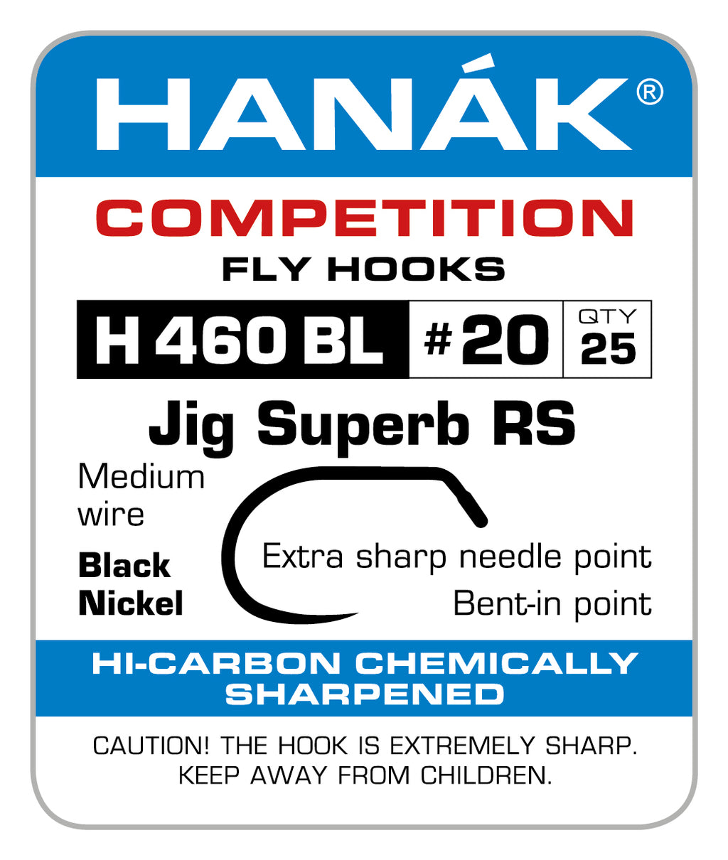 HANAK JIG BARBLESS FLY HOOKS