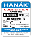 HANAK JIG BARBLESS FLY HOOKS