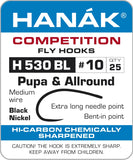 HANAK ALLROUND PUPA BARBLESS HOOKS