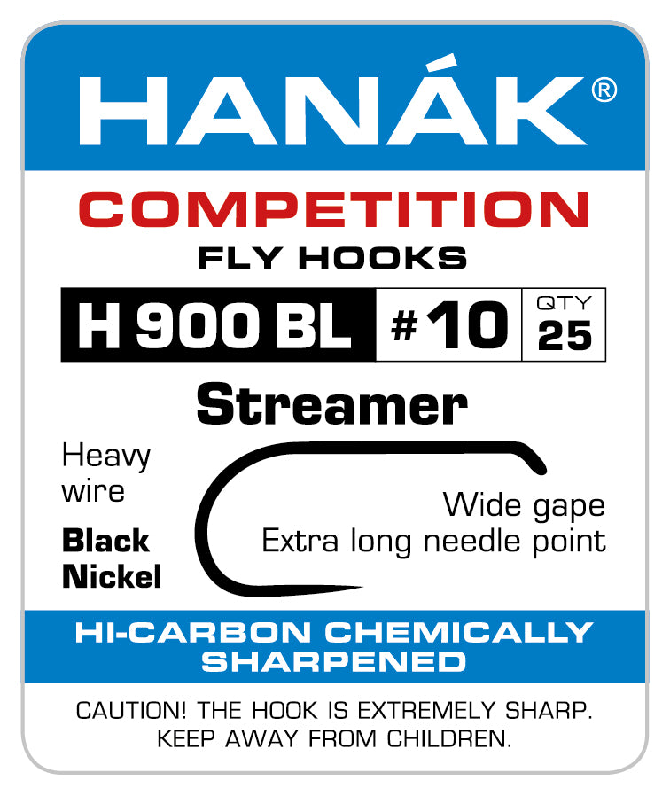 HANAK STREAMER BARBLESS HOOKS