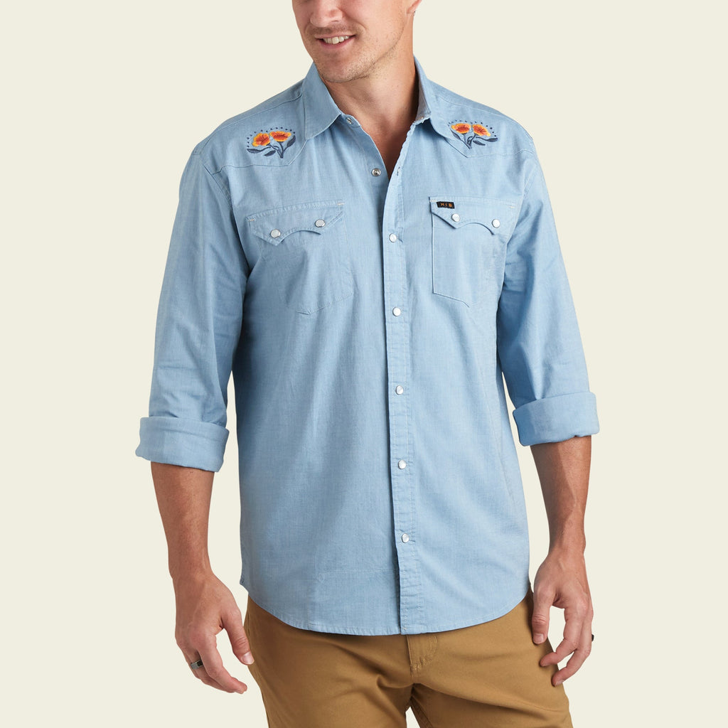 HOWLER BROTHERS CROSSCUT DELUXE SNAPSHIRT