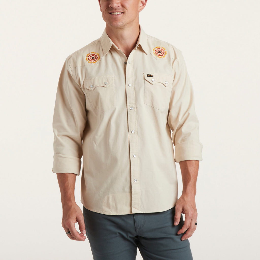 HOWLER BROTHERS CROSSCUT DELUXE SNAPSHIRT