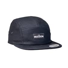 THE MISSION 5-PANEL JOCKEY CAP – BLACK