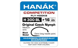 HANAK CZECH NYMPH BARBLESS HOOKS