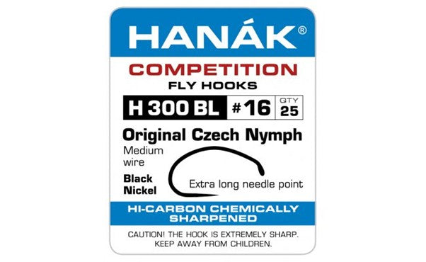 HANAK CZECH NYMPH BARBLESS HOOKS