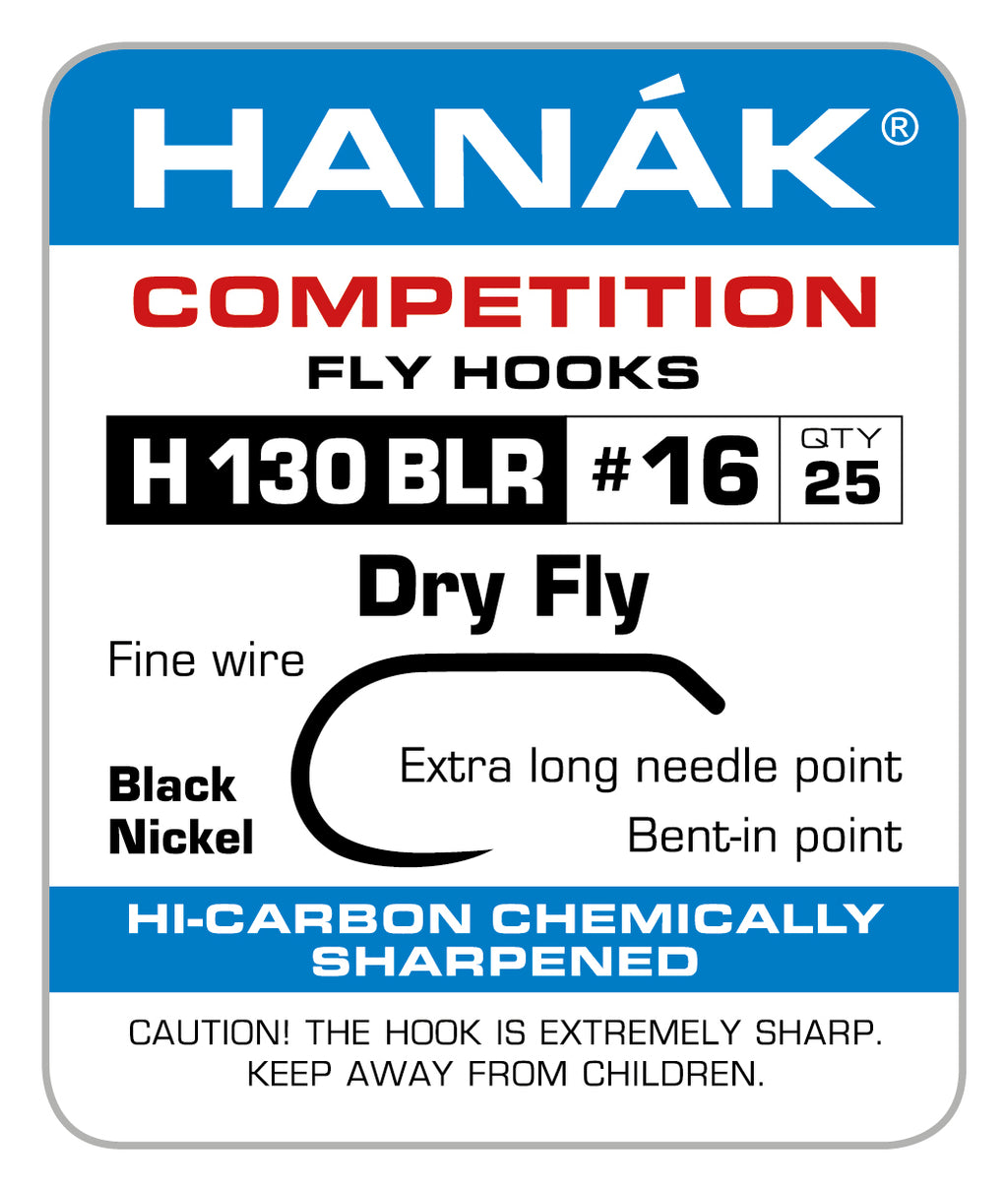 HANAK BARBLESS DRY FLY HOOKS
