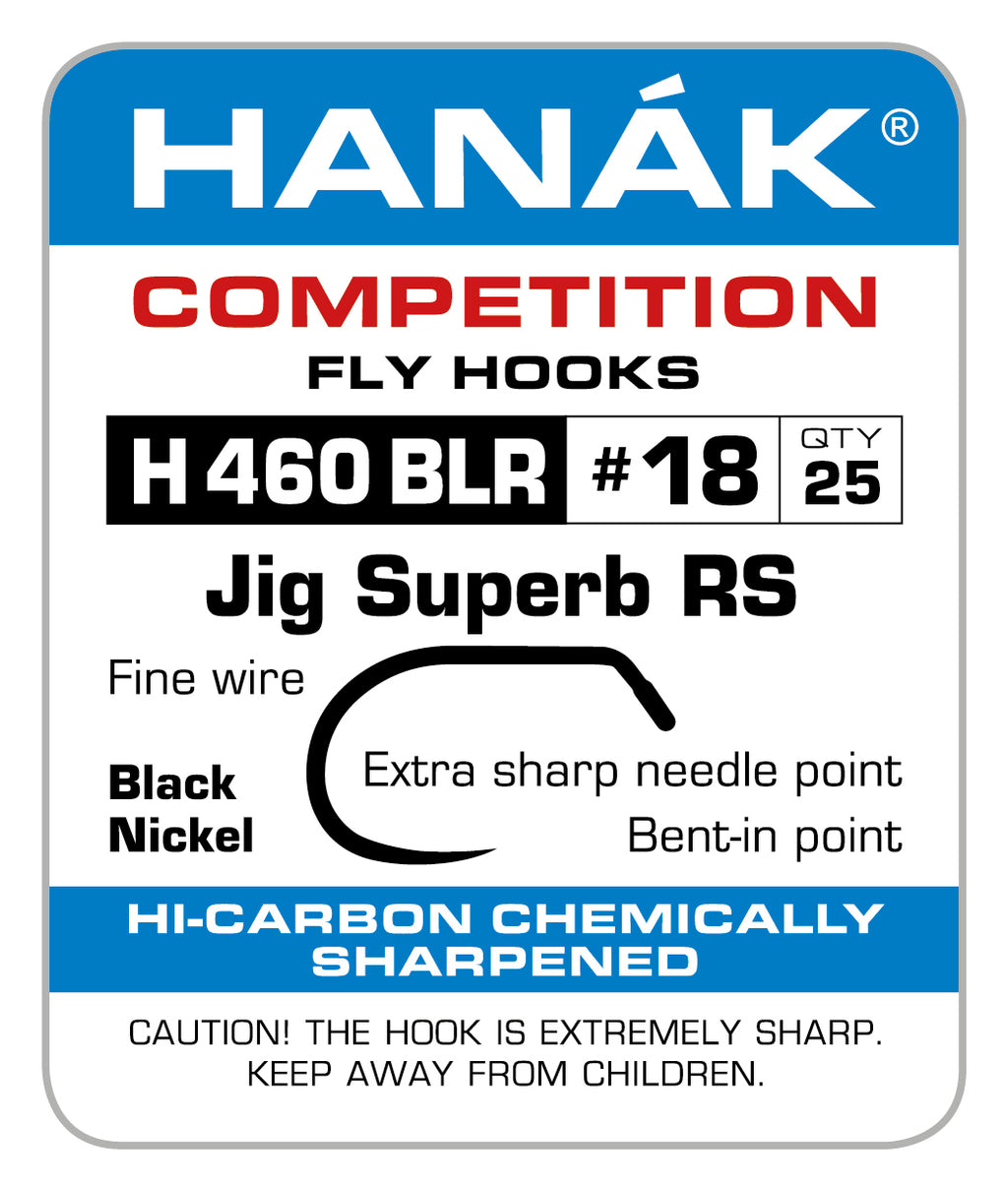 HANAK JIG BARBLESS FLY HOOKS