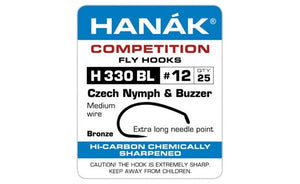 HANAK CZECH NYMPH BARBLESS HOOKS