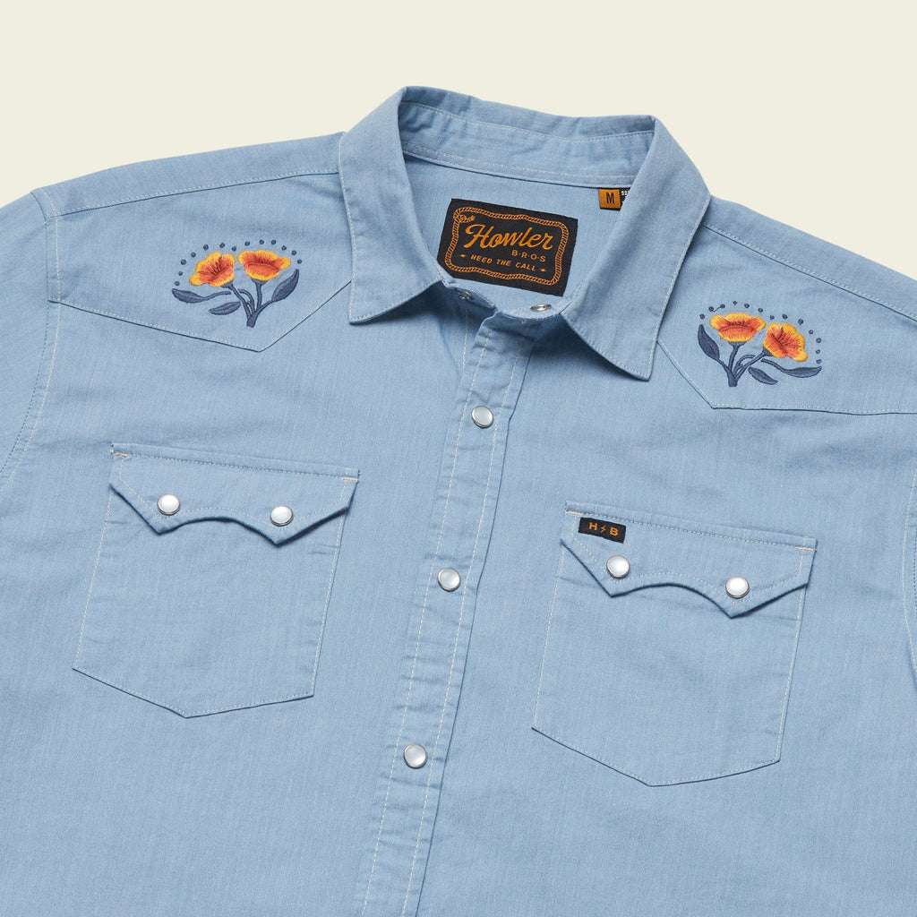 HOWLER BROTHERS CROSSCUT DELUXE SNAPSHIRT