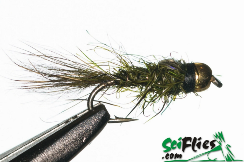 SCI FLIES GOLD RIBBED HARE EAR - 3 PACK