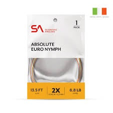 🎁 SCIENTIFIC ANGLERS ABSOLUTE EURO NYMPH LEADER – 13.5′ (100% off)