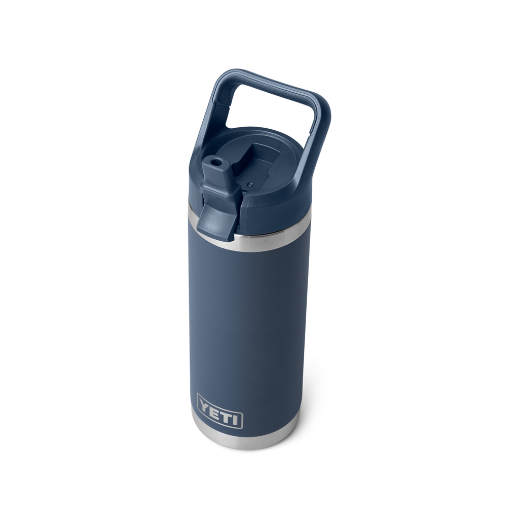 YETI RAMBLER 18oz BOTTLE  with COLOUR  STRAW CAP