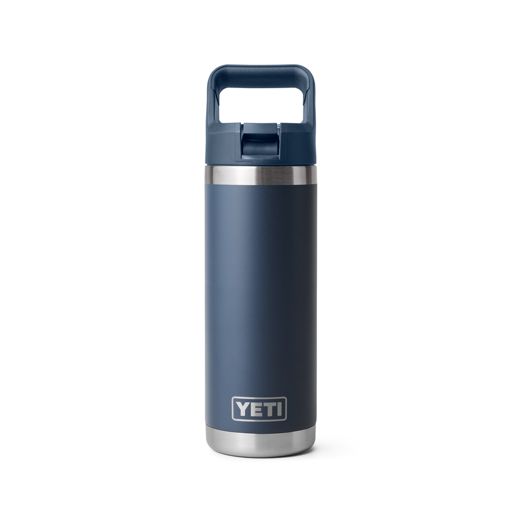 YETI RAMBLER 18oz BOTTLE  with COLOUR  STRAW CAP