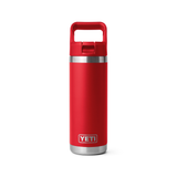 YETI RAMBLER 18oz / 532ml BOTTLE  with COLOUR  STRAW CAP