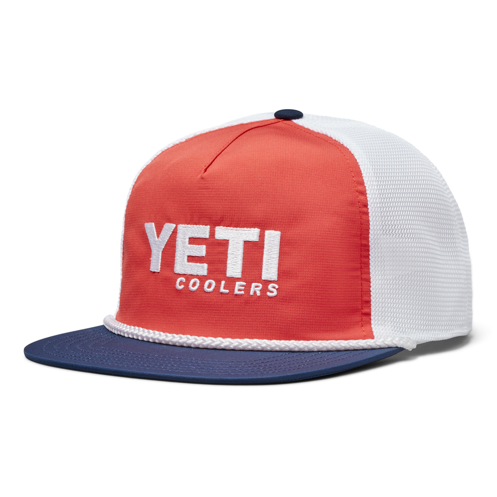 YETI COOLERS FLAT BRIM ROPE HAT