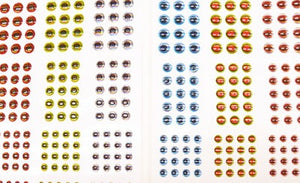 STICK-ON DOMED EYES ASSORTMENT