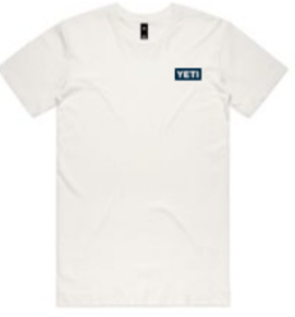 YETI CHEST LOGO BADGE T-SHIRT