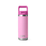 YETI RAMBLER 18oz / 532ml BOTTLE  with COLOUR  STRAW CAP