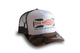 THE MISSION PINK EYE CAMO TRUCKER